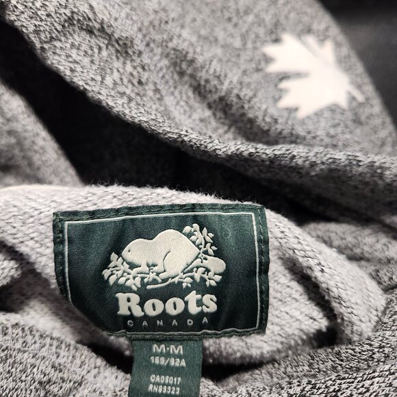 Classic Roots Hoodie in Light Gray with White Beaver Logo - Picture 5 of 6